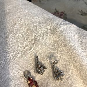 3 Brighton charms Angel, candy cane bear& tree